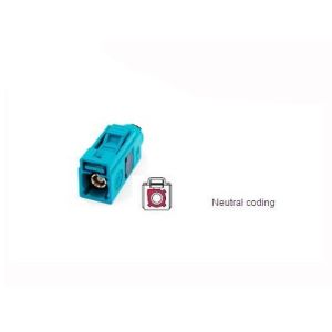 Fakra female connector Waterblue/5021 incl. metal insert