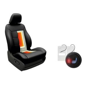 Heated seats - 2 pads - single seat kit with push button - 23*48cm