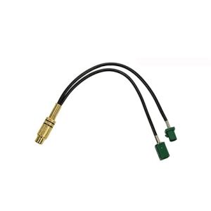 RCA cinch Y adapter female --> fakra green male plug + fakra gre